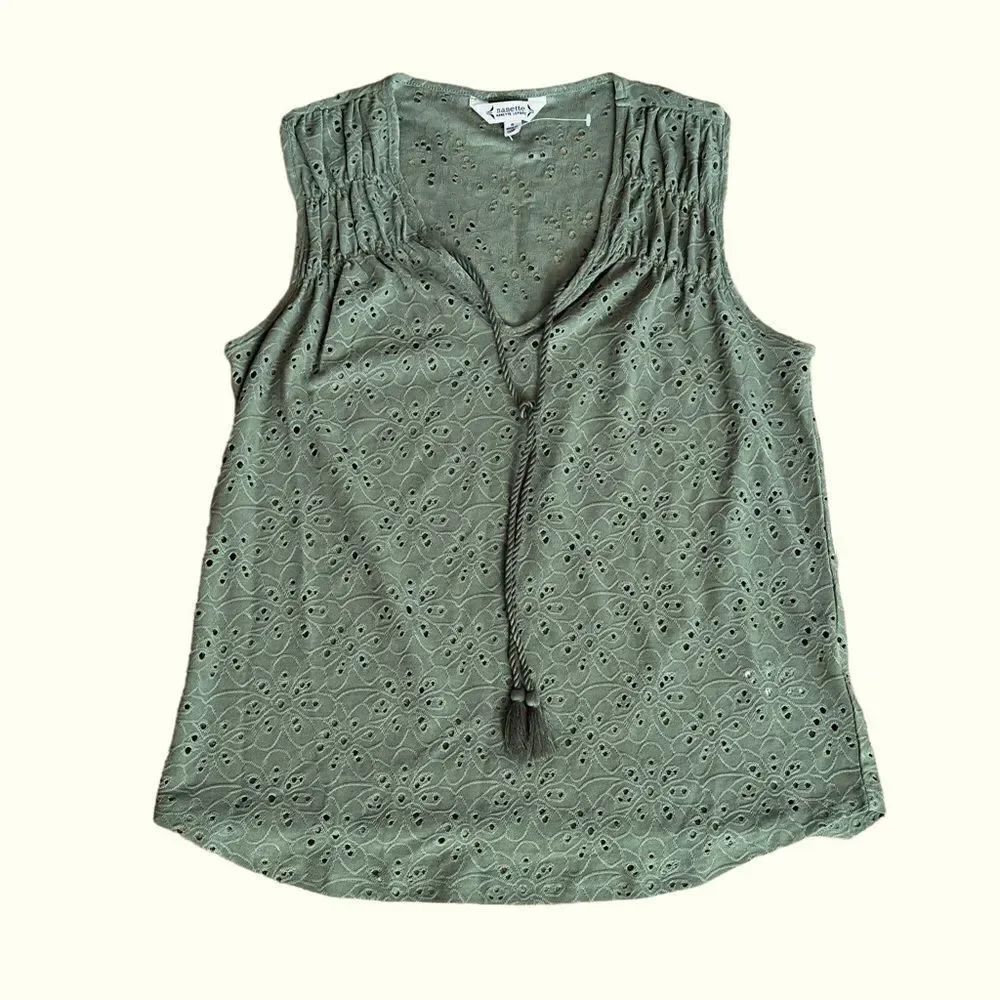 Nanette Lepore Prairie Sage Sleeveless Top SMALL NWT